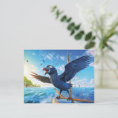 Raven On Sailing Trip In The South Seas ポストカード (スタンド正面)