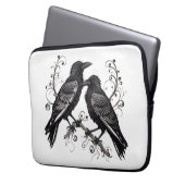 Raven Pair on a Vine Electronics Laptop Bag ラップトップスリーブ (正面左)