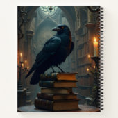 Raven Perched on Booiks ノートブック (裏面)
