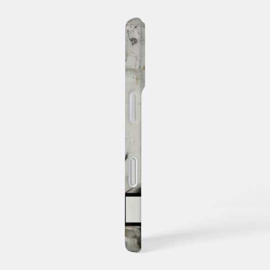 Raven Perched Phone Case - Rustic Grunge iPhone 16ケース (右側面)