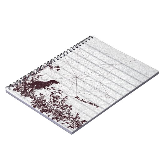 Raven Sketch Gothic Notebook Journal ノートブック (左側)