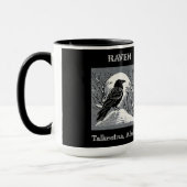 Raven: Talkeetna、アラスカ黒白 マグカップ (左)
