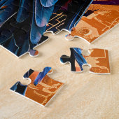 Raven Totem – Mystic Art Deco Symbol ジグソーパズル (側面)