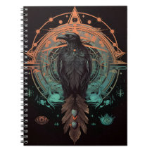 Raven Totem, Spirit Animal Crow Notebook