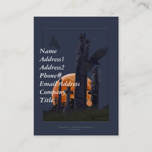 Raven & Totemsの名刺 名刺 (正面)