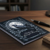 Raven Under Moon Gothic Midnight Journal ノートブック