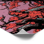 Raven Wall Poster、アートイラストレーション ポスター (角)