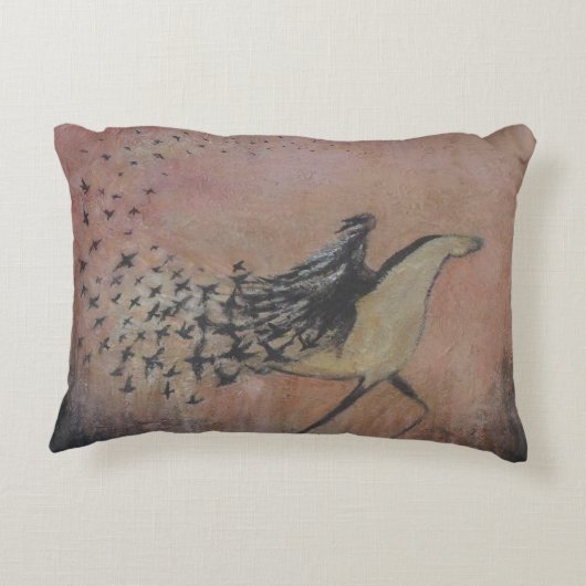 Raven Wind Accent Pillow アクセントクッション (裏面)