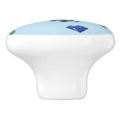 Raven with jewel door pull セラミックノブ (側面)