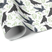 Raven Wrapping Paper in White ラッピングペーパー (ロールコーナー)