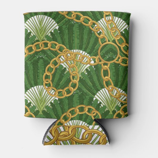 Ravenala & 金ゴールドチェーン：ヴィンテージエレガンス 缶クーラー (正面)