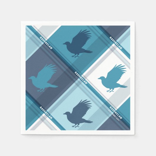 RAVENCLAW™タータンチェック格子模様 スタンダードカクテルナプキン (正面)