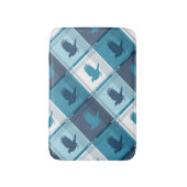 RAVENCLAW™タータンチェック格子模様 バスマット (正面縦)