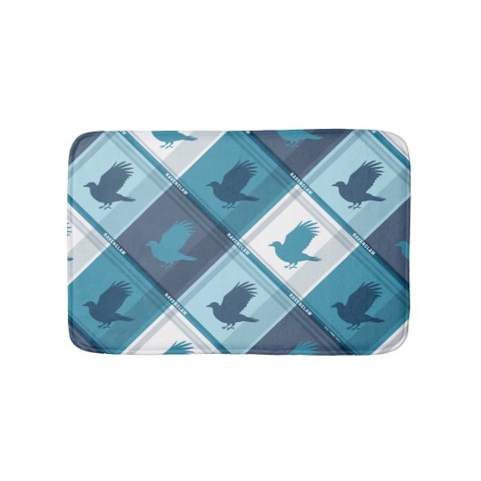 RAVENCLAW™タータンチェック格子模様 バスマット (正面)