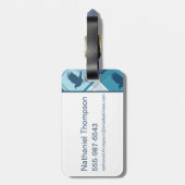 RAVENCLAW™タータンチェック格子模様 ラゲッジタグ (裏面縦)