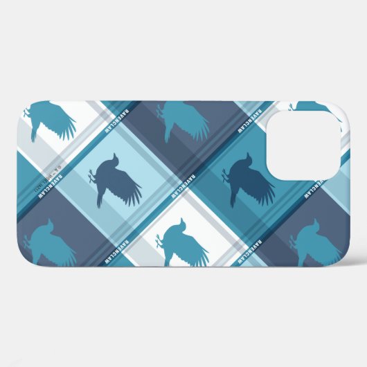 RAVENCLAW™タータンチェック格子模様 Case-Mate iPhoneケース (裏面 (横))