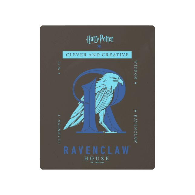 RAVENCLAW™ハウスクラシーとクリエイティブ メタルプリント (正面)