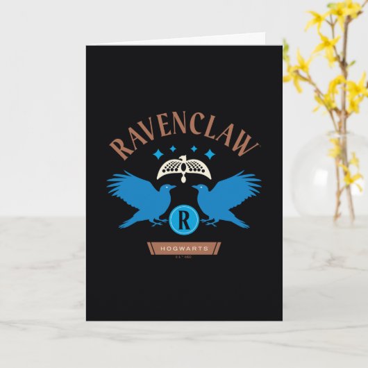 RAVENCLAW™ハウスダブルイーグルダイアデムグラフィック カード (黄色い花)