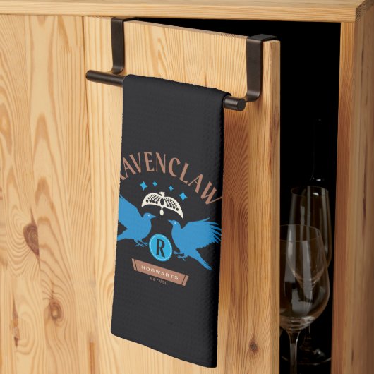 RAVENCLAW™ハウスダブルイーグルダイアデムグラフィック キッチンタオル (三つ折り)
