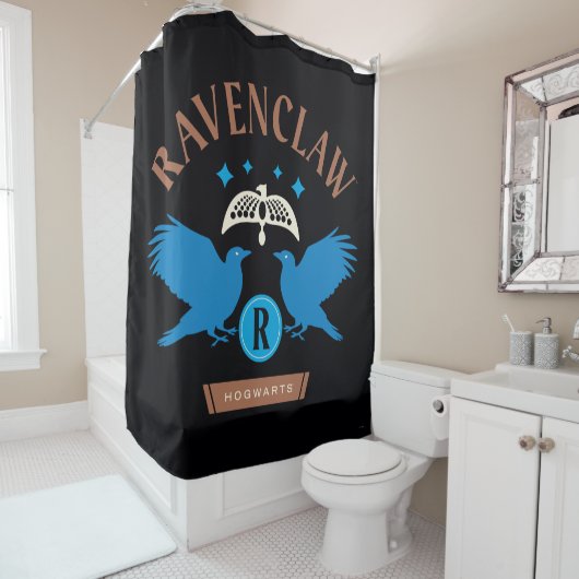 RAVENCLAW™ハウスダブルイーグルダイアデムグラフィック シャワーカーテン (インサイチュ)