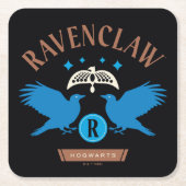 RAVENCLAW™ハウスダブルイーグルダイアデムグラフィック スクエアペーパーコースター (正面)