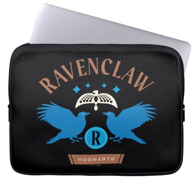 RAVENCLAW™ハウスダブルイーグルダイアデムグラフィック ラップトップスリーブ (正面)
