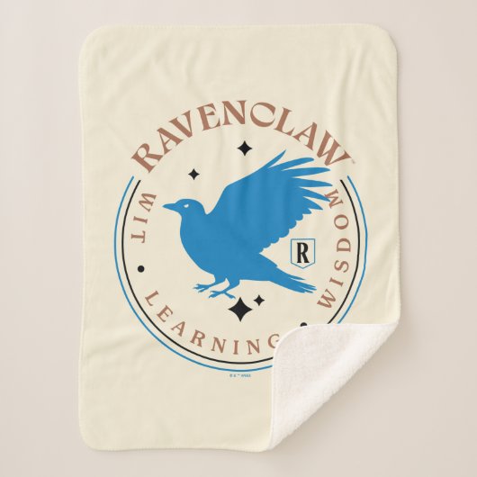 RAVENCLAW™ブルーイーグルハウスプライドバッジ シェルパブランケット (正面)