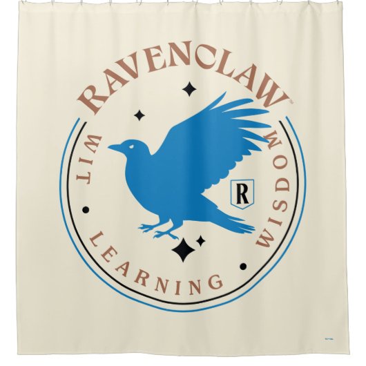 RAVENCLAW™ブルーイーグルハウスプライドバッジ シャワーカーテン (正面)