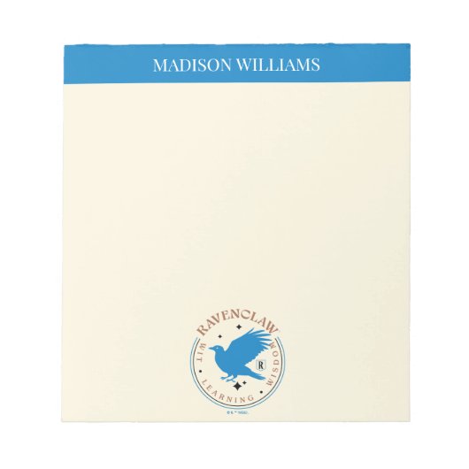 RAVENCLAW™ブルーイーグルハウスプライドバッジ ノートパッド (正面)