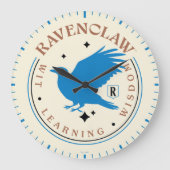 RAVENCLAW™ブルーイーグルハウスプライドバッジ ラージ壁時計 (正面)