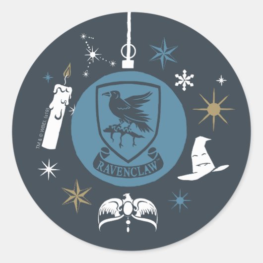 RAVENCLAW™ホリデーバウブルグラフィック ラウンドシール (正面)