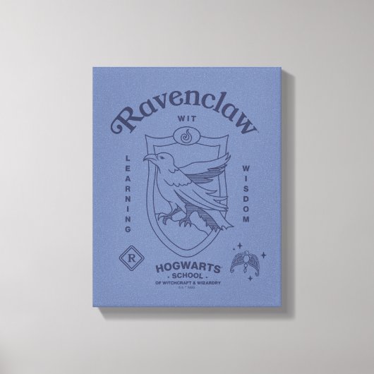 RAVENCLAW™ 知恵と学びのクラウンハウス・クラスト キャンバスプリント (正面)