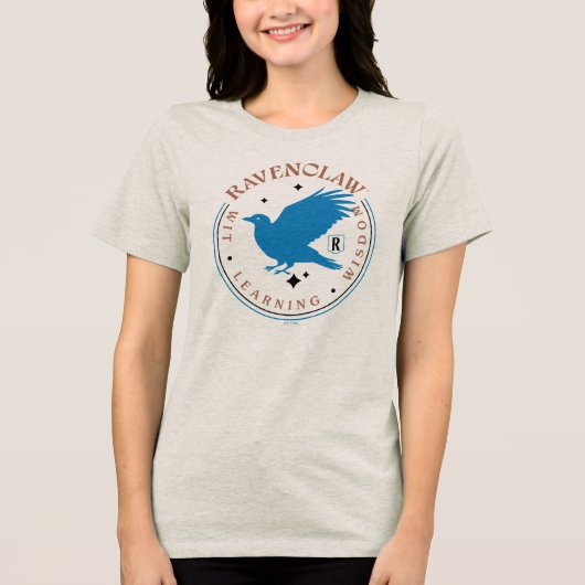RAVENCLAW™ Blue Eagle House Pride Badge トライブレンドＴシャツ (正面)