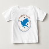 RAVENCLAW™ Blue Eagle House Pride Badge ベビーTシャツ (正面)