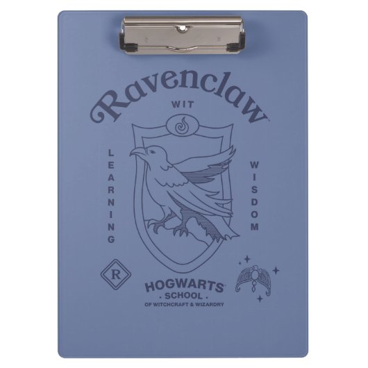 RAVENCLAW™ Wit Learning Wisdom Crest クリップボード (正面)