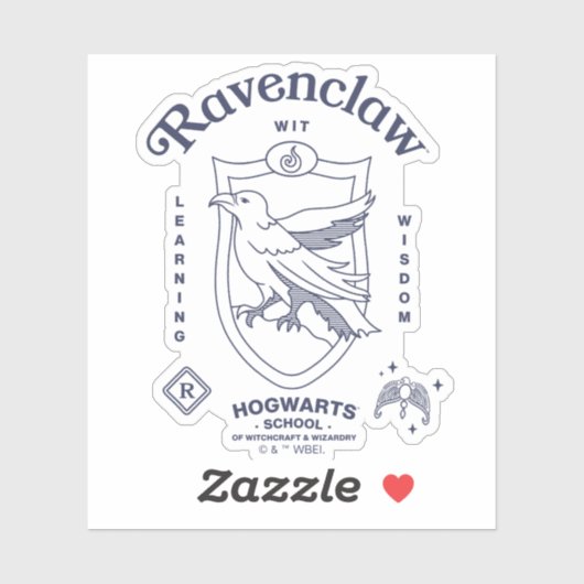 RAVENCLAW™ Wit Learning Wisdom Crest シール (シート)