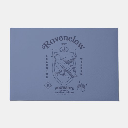 RAVENCLAW™ Wit Learning Wisdom Crest ドアマット (正面)