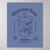 RAVENCLAW™ Wit Learning Wisdom Crest ポスター (正面)