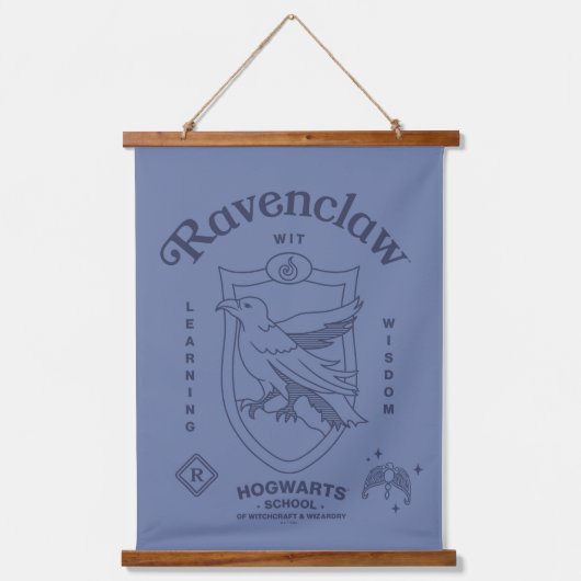 RAVENCLAW™ Wit Learning Wisdom Crest 吊り下げ型タペストリー (正面)