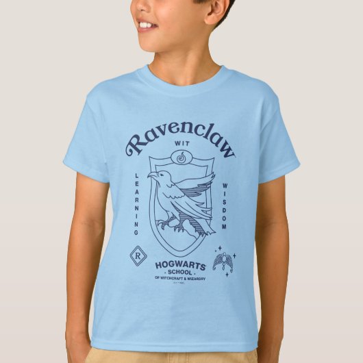 RAVENCLAW™ Wit Learning Wisdom Crest Tシャツ (正面)
