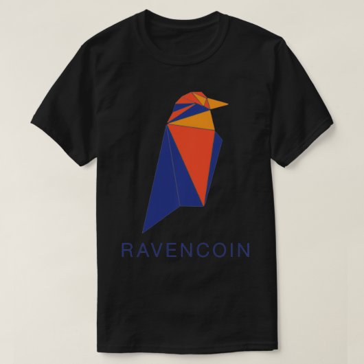Ravencoinコイン暗号通貨RVN暗号プルオーバー Tシャツ (デザイン正面)