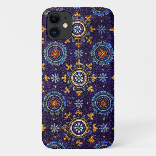 RAVENNA BYZANTINE MOSAICS、星、青い星空の夜 Case-Mate iPhoneケース (裏面)