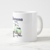 Ravenna Italyヴィンテージ旅行ポスター ジャンボコーヒーマグカップ (正面右)