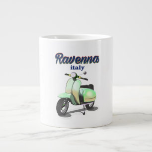 Ravenna Italyヴィンテージ旅行ポスター ジャンボコーヒーマグカップ