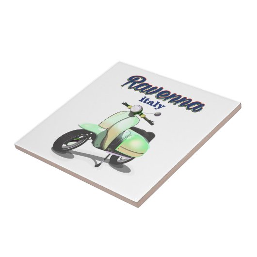 Ravenna Italyヴィンテージ旅行ポスター タイル (側面)