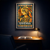Ravenna Italy Byzantine Empress Mosaic Poster ポスター