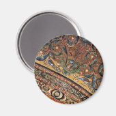 Ravenna VaultシーンのSan Vitaleでコーラスのモザイク マグネット (正面/裏面)