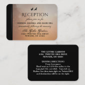 Ravensマッチ結婚式のレセプションカード3.5 x 2.5 エンクロージャーカード (正面/裏面)