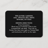 Ravensマッチ結婚式のレセプションカード3.5 x 2.5 エンクロージャーカード (裏面)