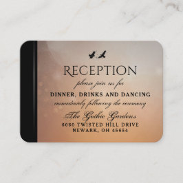 Ravensマッチ結婚式のレセプションカード3.5 x 2.5 エンクロージャーカード